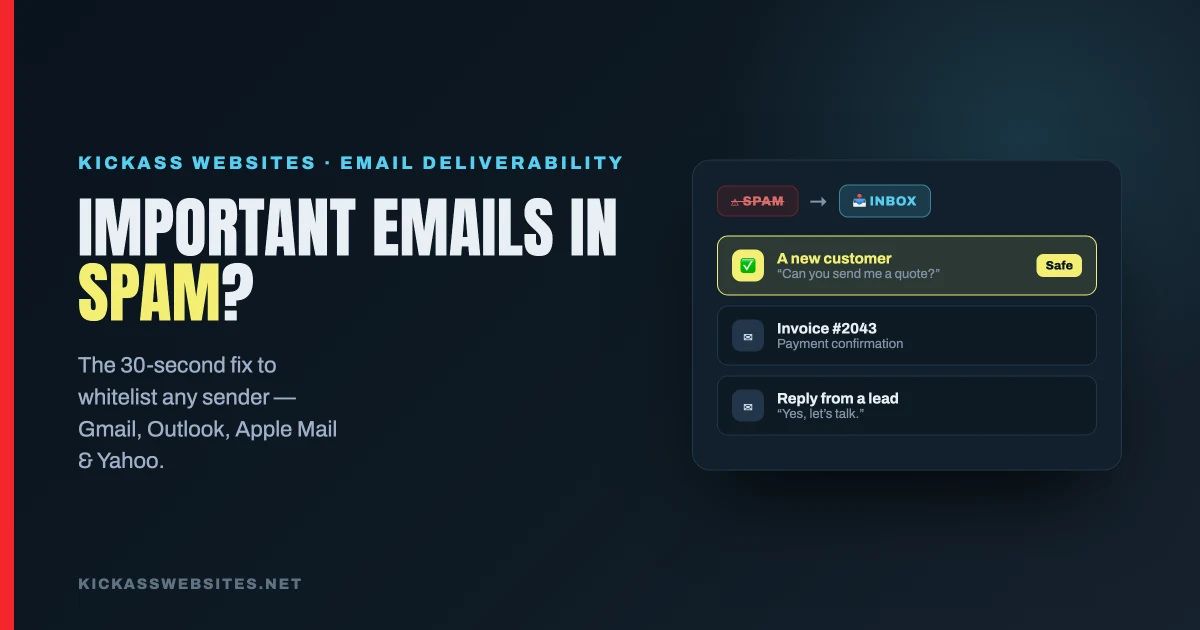 Important Emails Going to Spam? How to Whitelist a Sender in Gmail, Outlook, Apple Mail & Yahoo